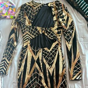 Black and Gold Dress Never worn before